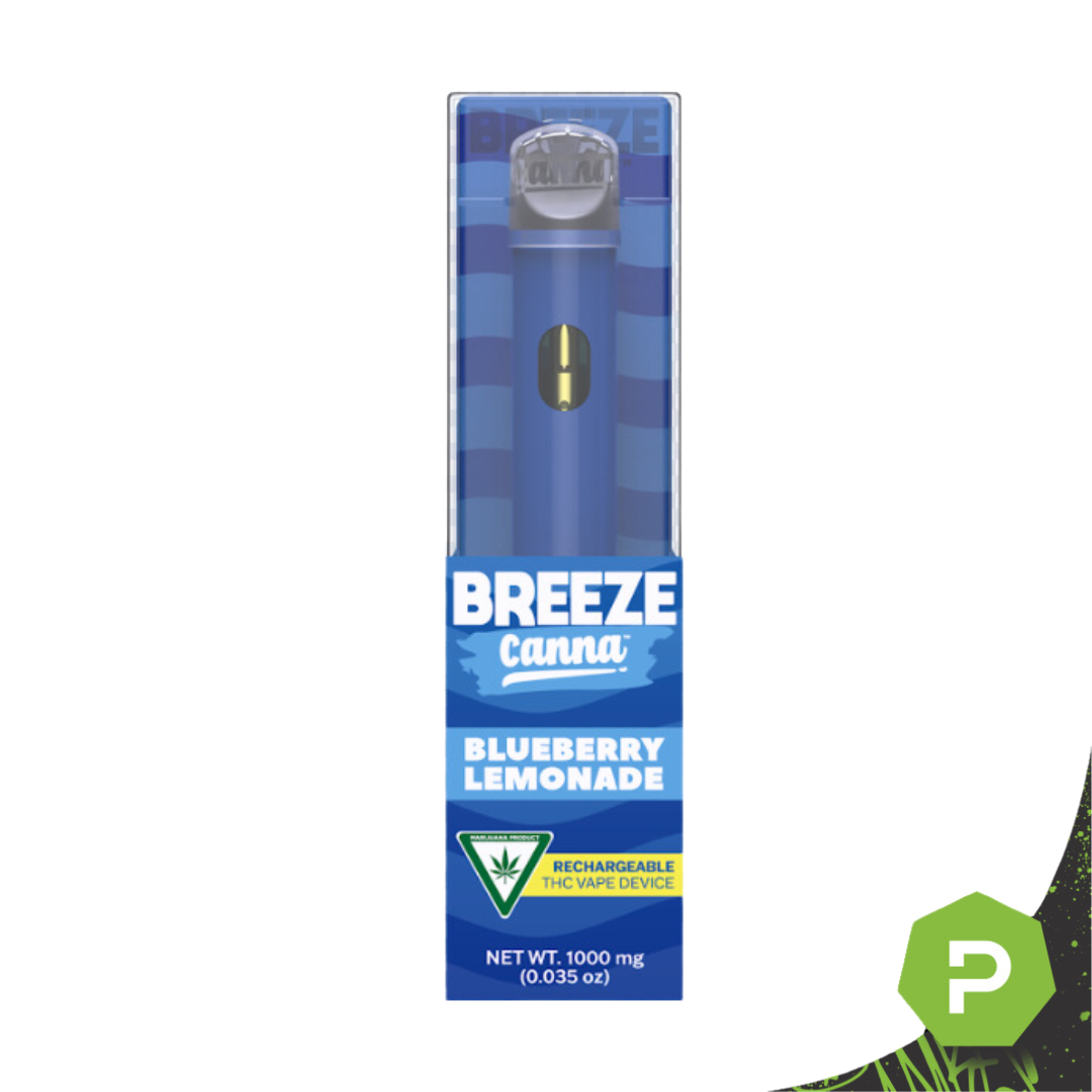 Photograph of product: BREEZE Canna | Bursting Blueberry Lemonade Disposable | 1g
