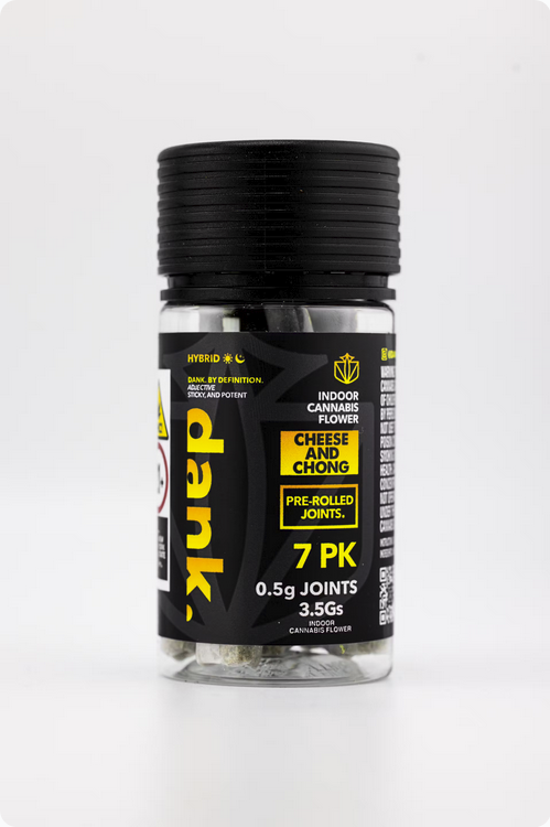 Photograph of product: Dank | Cheese and Chong | Pre-Roll 7pk | 3.5g