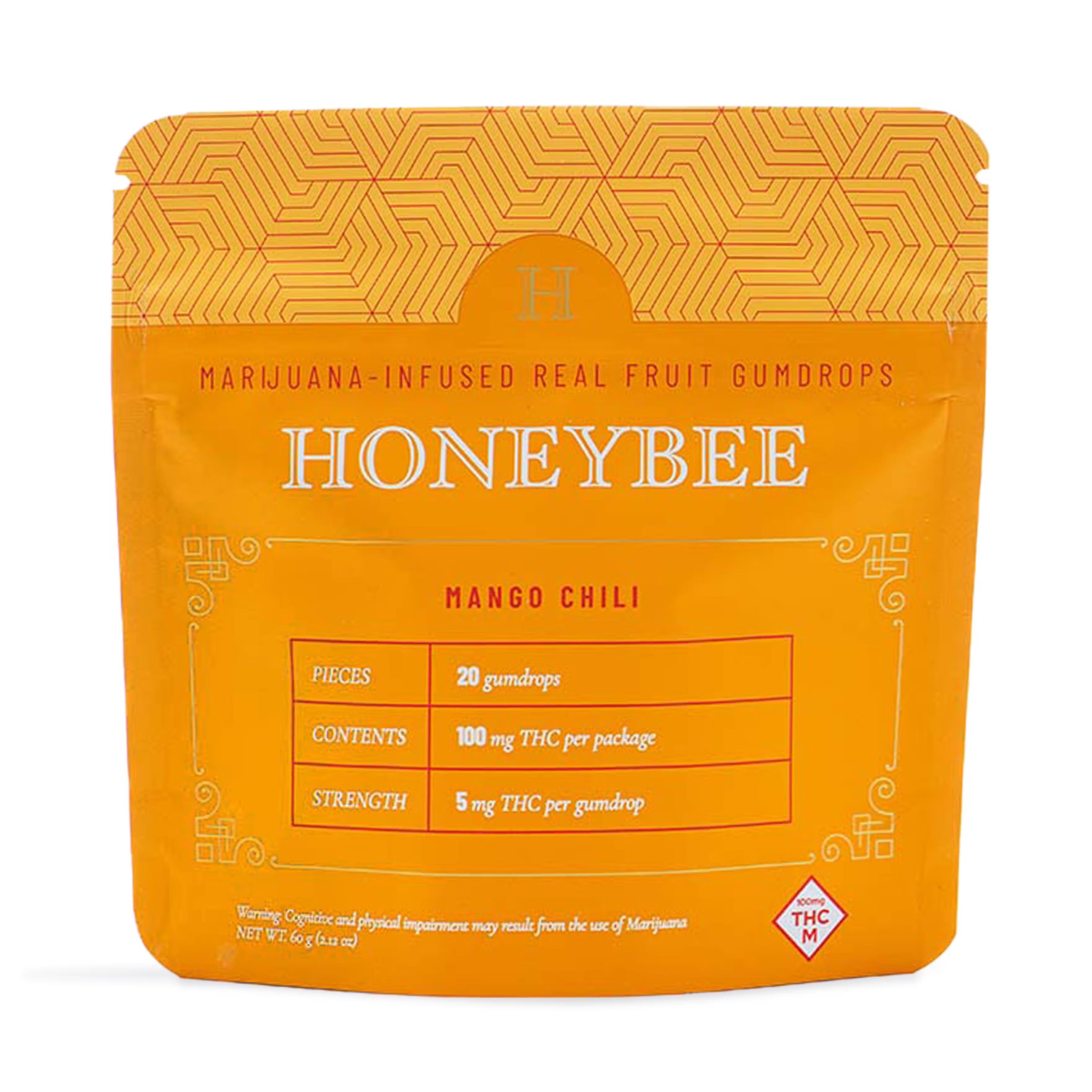Photograph of product: Honeybee | Gummies | Mango Chili 100mg