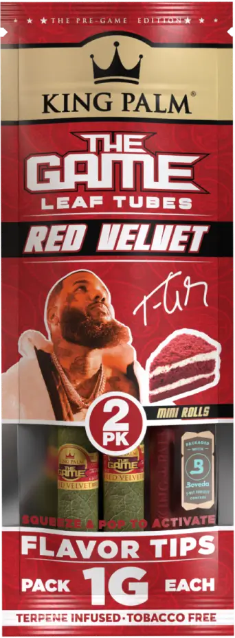 Photograph of product: King Palms - THE GAME -red velvet each 2pk