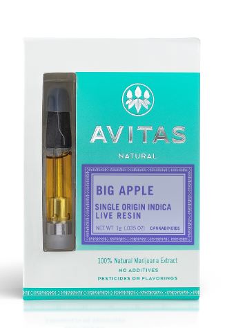 Photograph of product: Big Apple Live Resin Cartridge | 1g