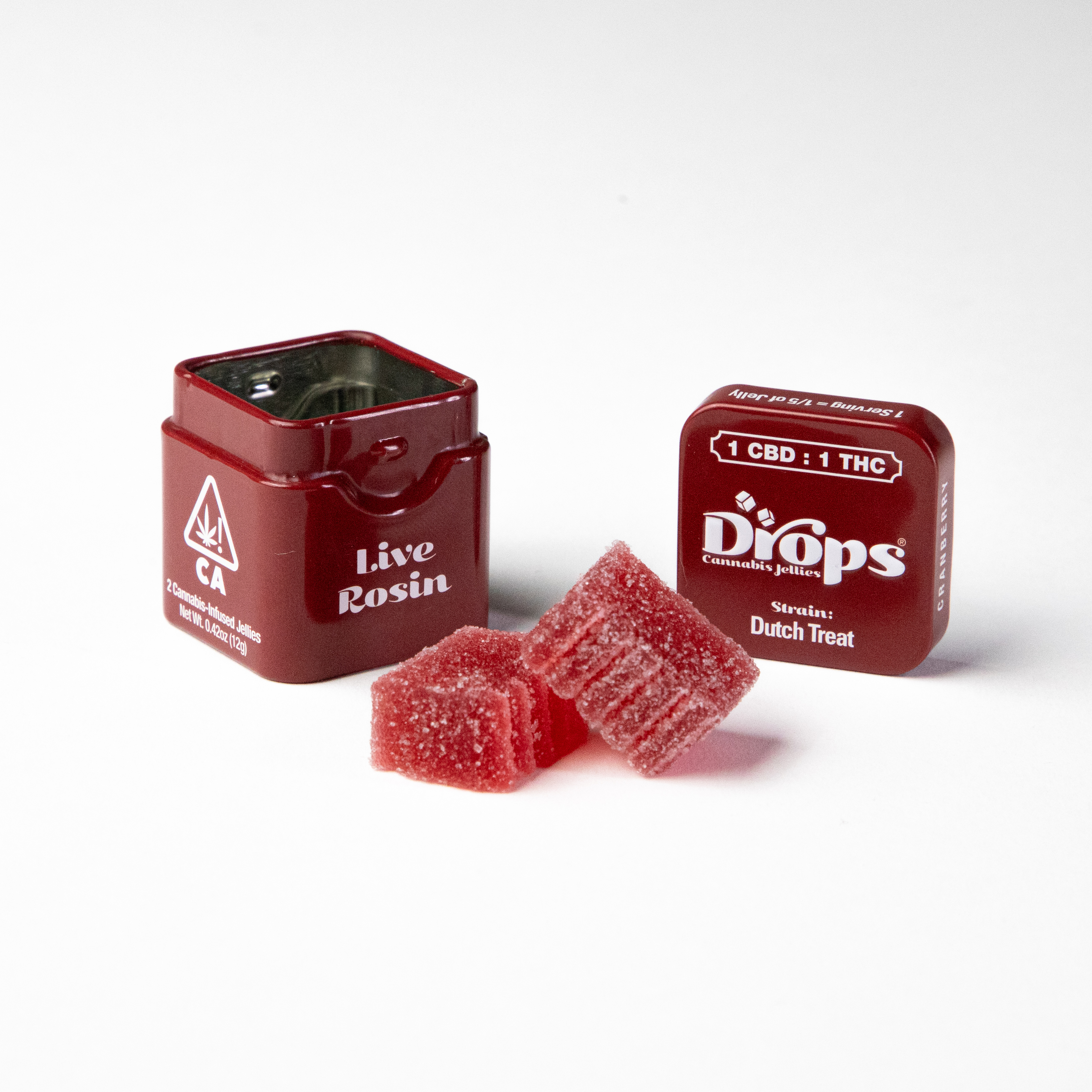 Photograph of product: Drops | Enhanced 2 Pieces | Cranberry (Focused Energy) | 1:1:1:1