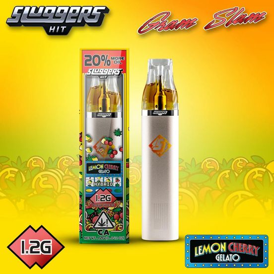Photograph of product: Sluggers - 1.2g Disposable (Lemon Cherry Gelato) - 
