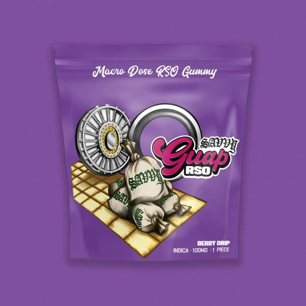 Photograph of Product: BERRY DRIP 100MG RSO GUAP GUMMY