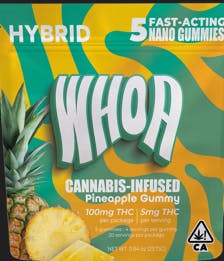 Photograph of product: Pineapple (H) Gummies 5PK - 100MG - Retail