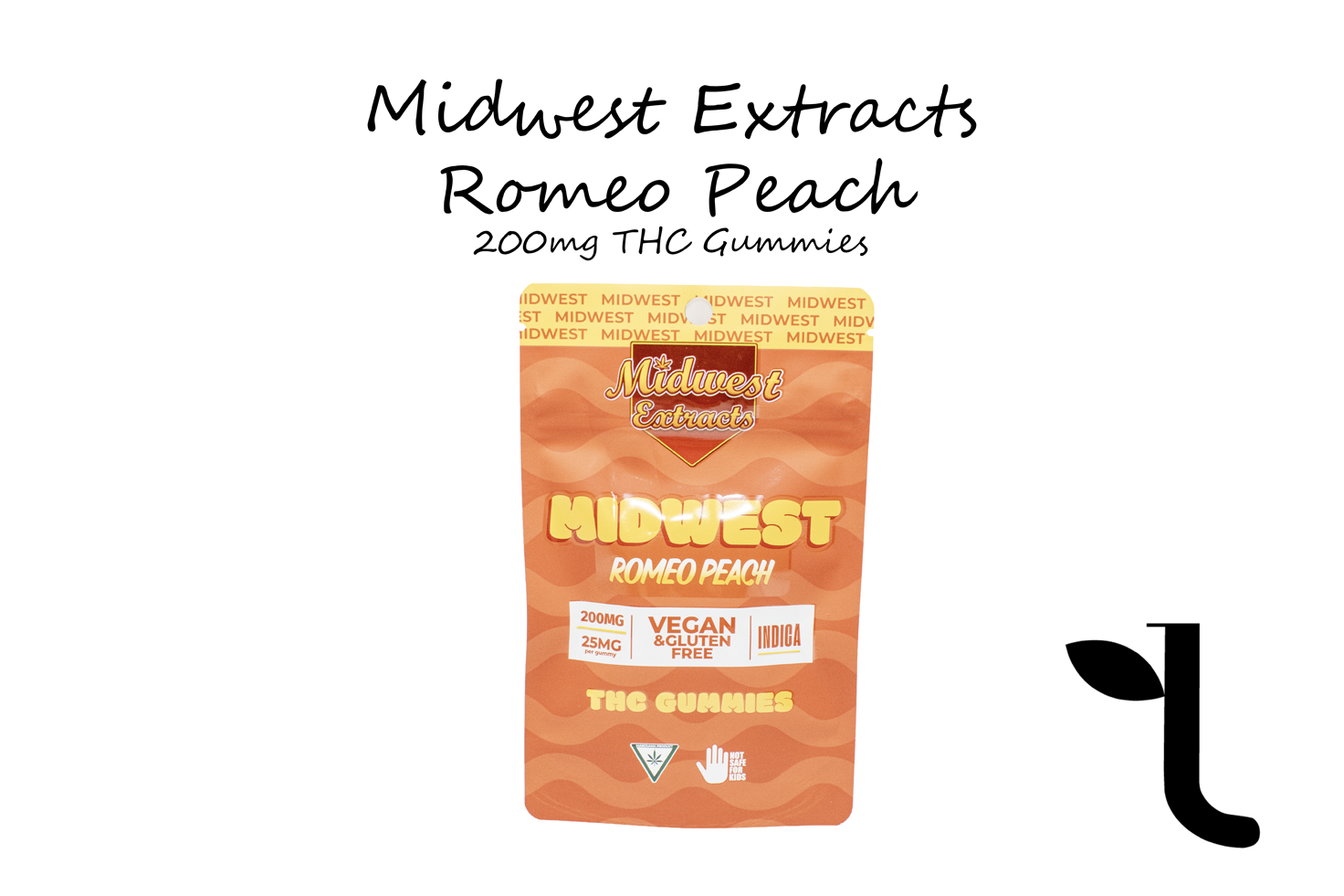 Photograph of product: Romeo Peach I 200mg Gummies