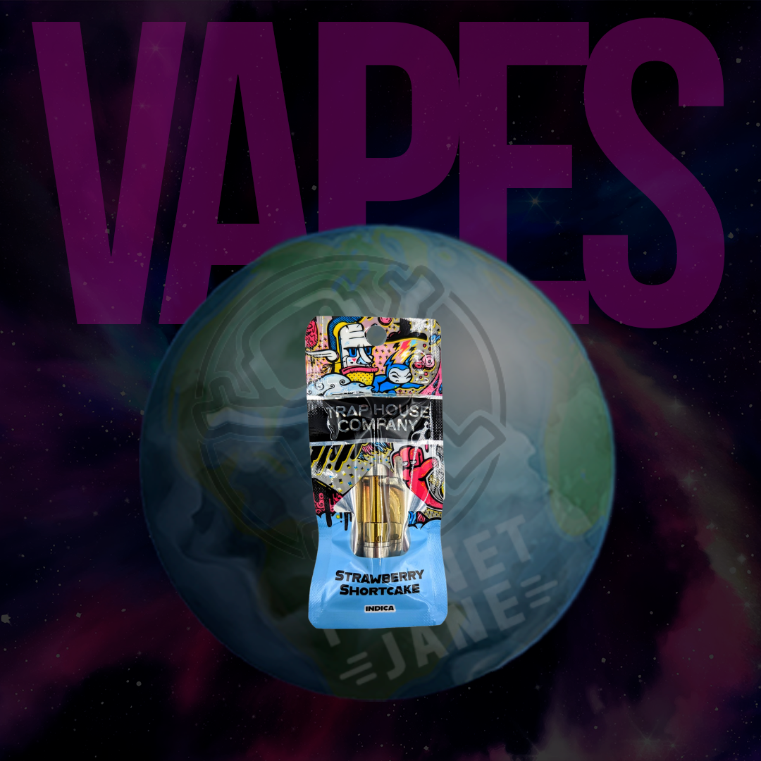 Photograph of product: Trap House Company - 1g Cart - Strawberry Shortcake Oui'd