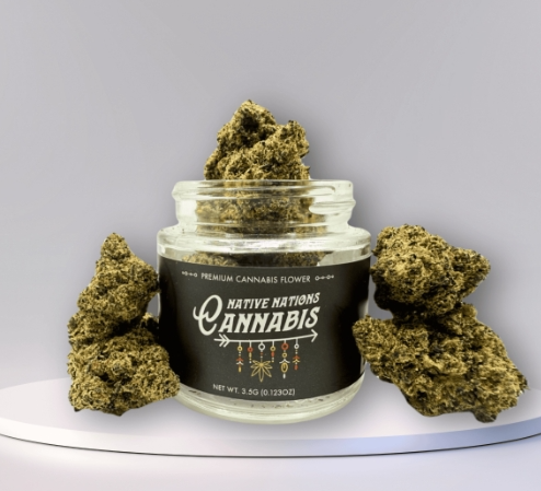Photograph of Product: Native Nations Cannabis Flower Cajun Mints 19% Indica-H 3.5g