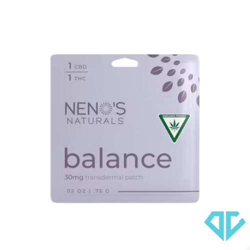 Photograph of Product: Neno's Natural's Balance Transdermal Patch 1 CBD:1 THC 30mg