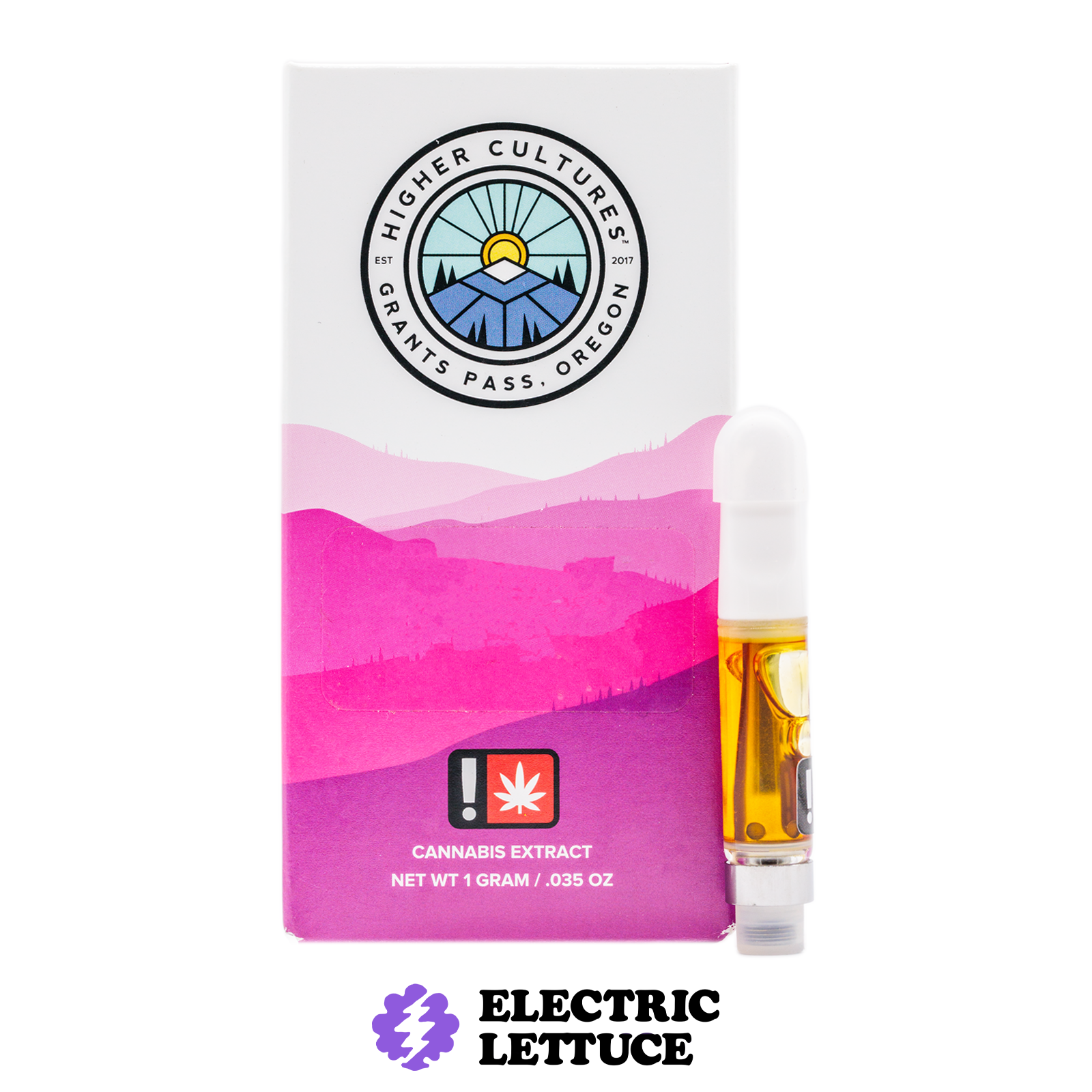 Photograph of product: Higher Cultures Laughing Punch 2:1 CBD Live Resin Cartridge 1g