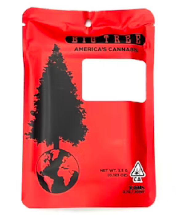 Photograph of product: Apple Sauce [H/I] 10pk Non-Infused Pre-Rolls | Big Tree