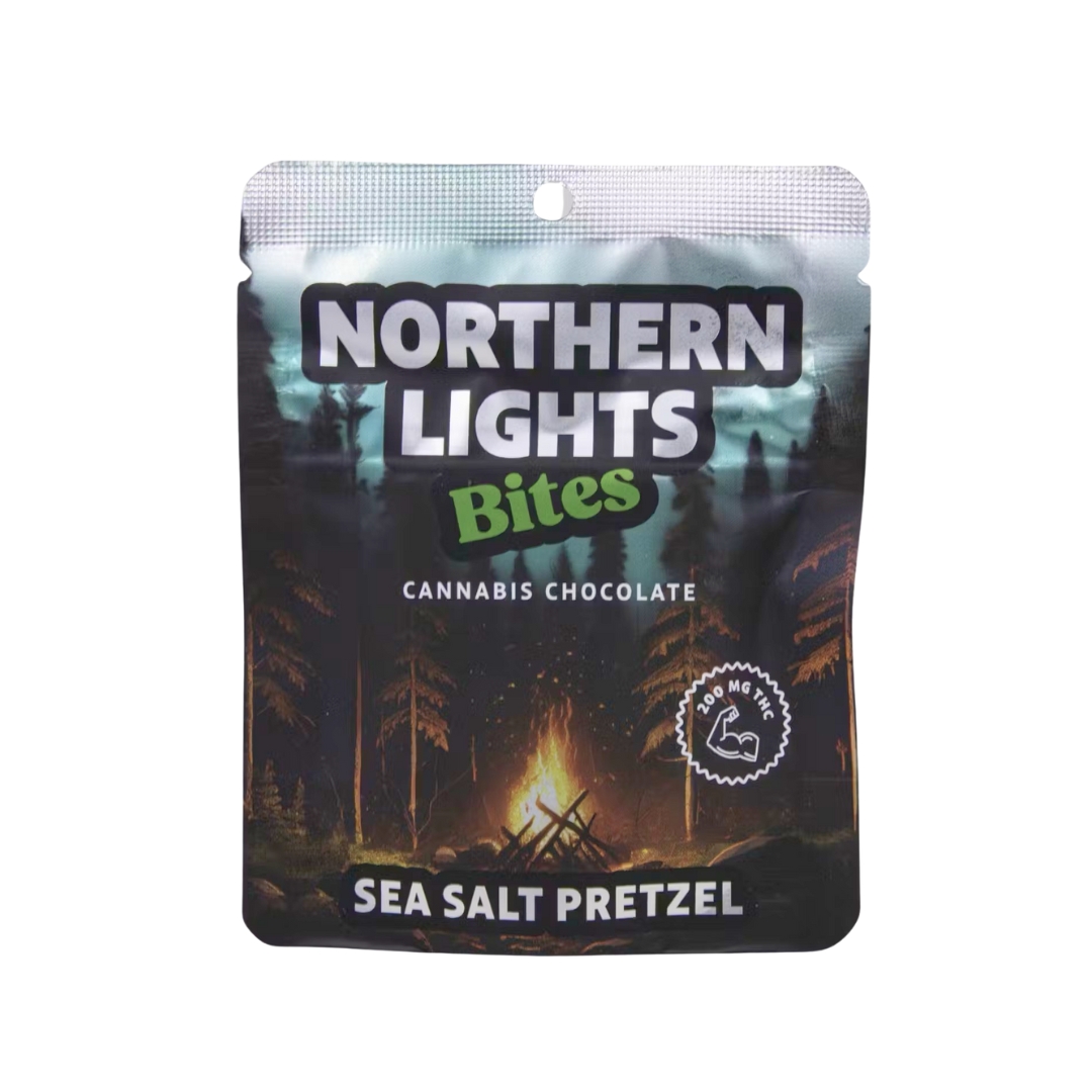 Photograph of product: Northernlights FX | Sea Salt Pretzel Chocolate Bites | 4PK | 200MG