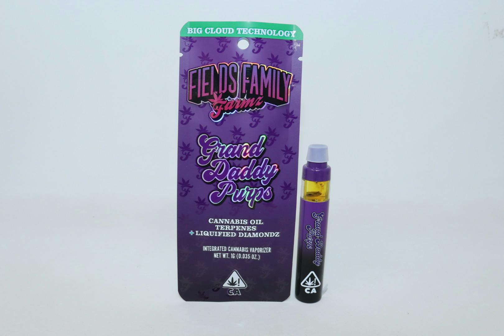 Photograph of product: GRANDDADDY PURPS READY TO USE CART - 1 G