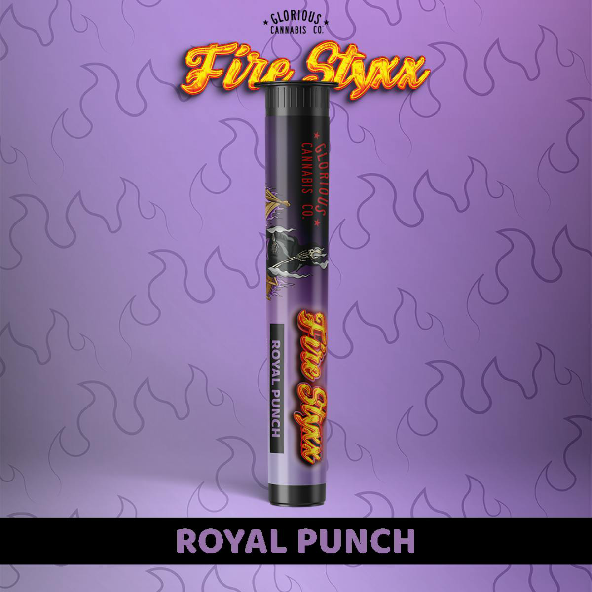 Photograph of product: Fire Styxx - Royal Punch Infused Pre-Roll 1g