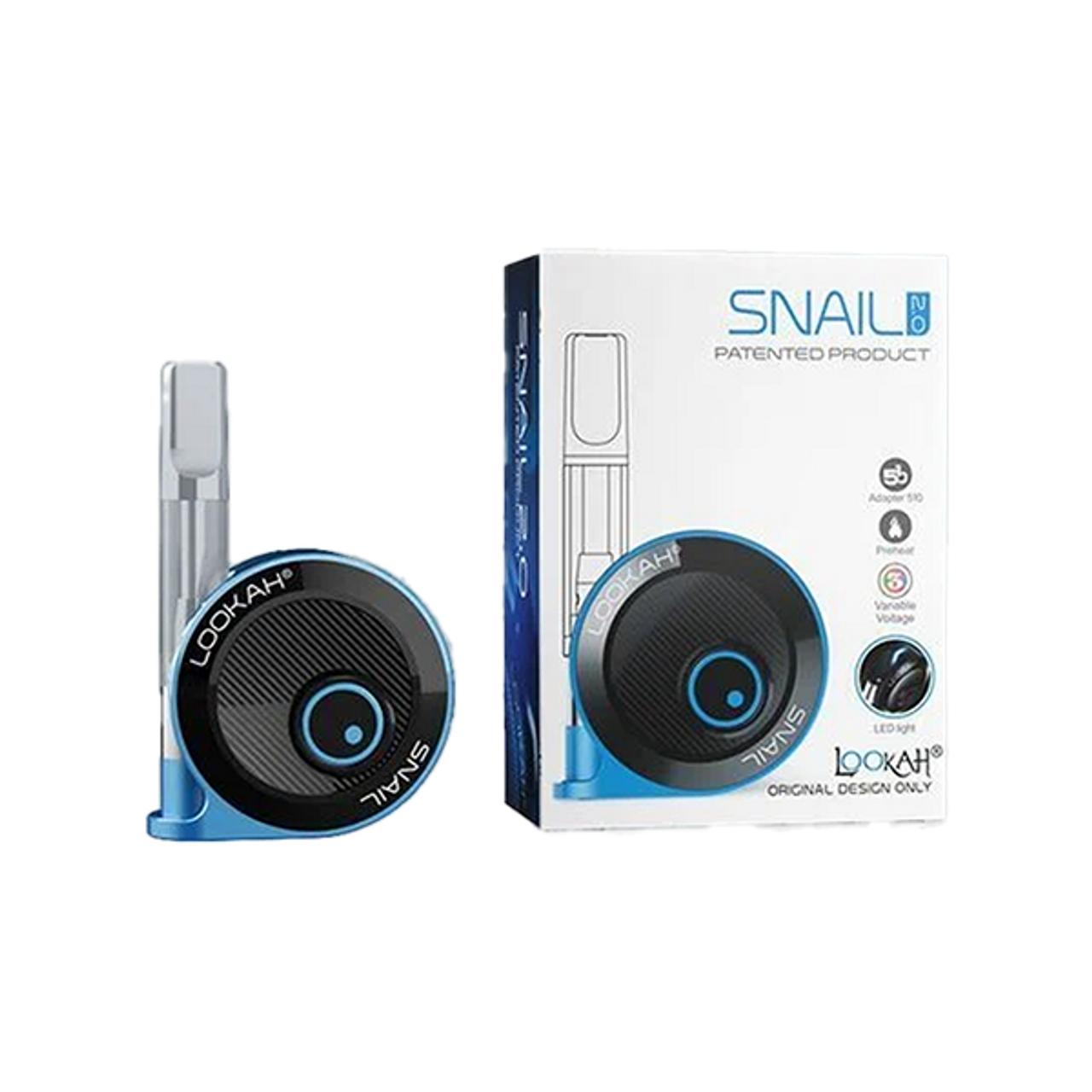 Photograph of product: Snail - BLUE Variable Voltage Cartridge Battery