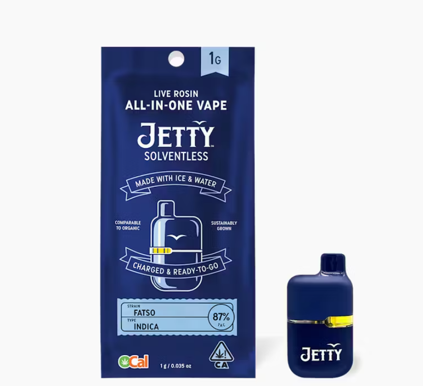 Photograph of product: JETTY - AIO - Fatso - Solventless - Mini Tank - 1G