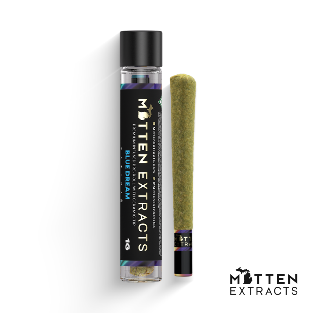 Photograph of product: Blue Dream Infused Pre-Roll | 1G