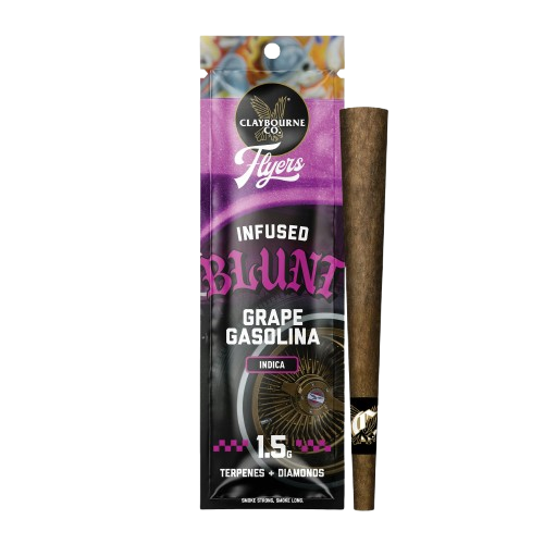Photograph of product: Claybourne Co. | Grape Gasolina Flyers Infused Blunt | 1.5g