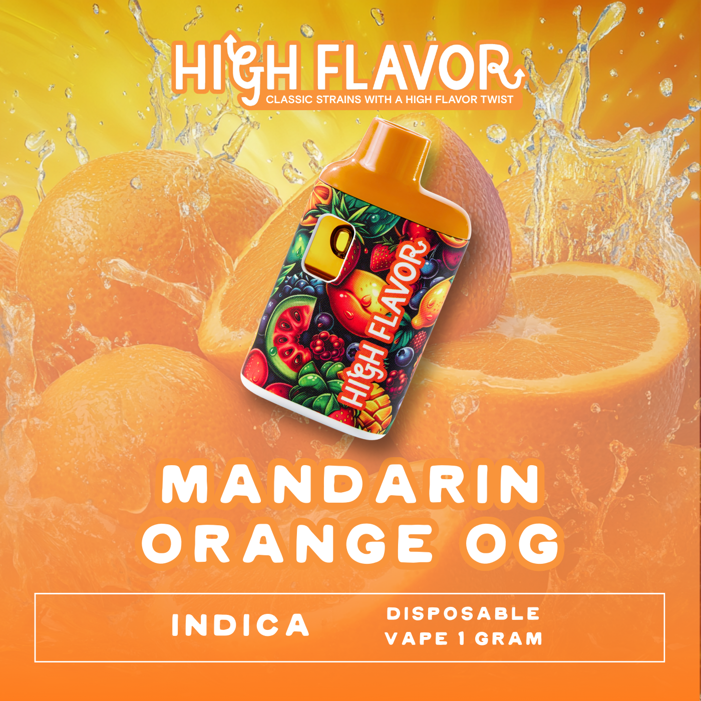 Photograph of product: Mandarin Orange OG I Disposable Vape