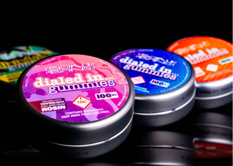 Photograph of product: Dialed In - Rosin Gummies - Guava Soda (I) 100mg
