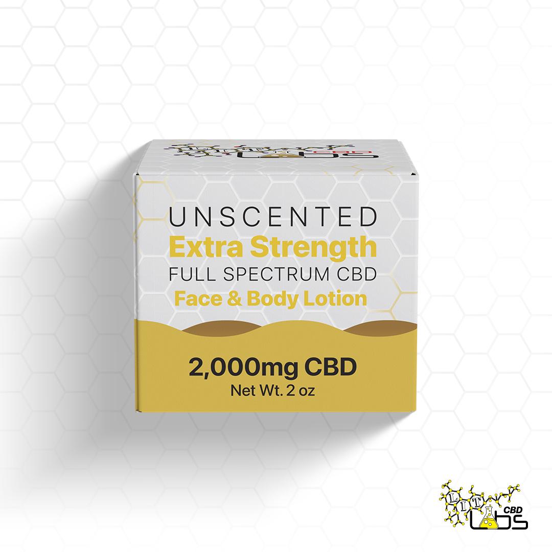 Photograph of product: Unscented | 2000MG CBD Face & Body Lotion