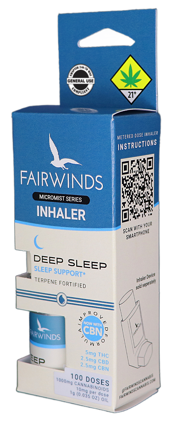 Photograph of product: Deep Sleep Metered Dose Inhaler Canister, 100 Doses