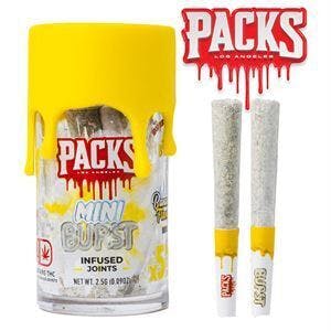 Photograph of product: Packs Mini Burst - Banana Flamb - 2.5 g