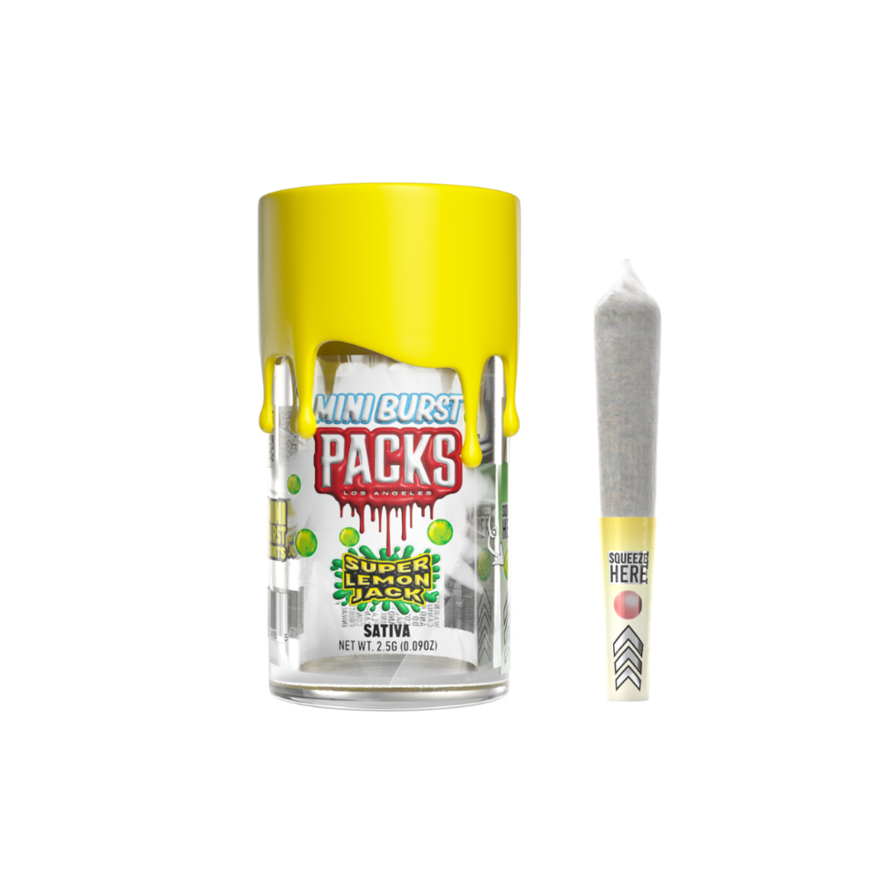 Photograph of product: Packs | Pre-roll Mini Bursts 5pk Pineapple Haze