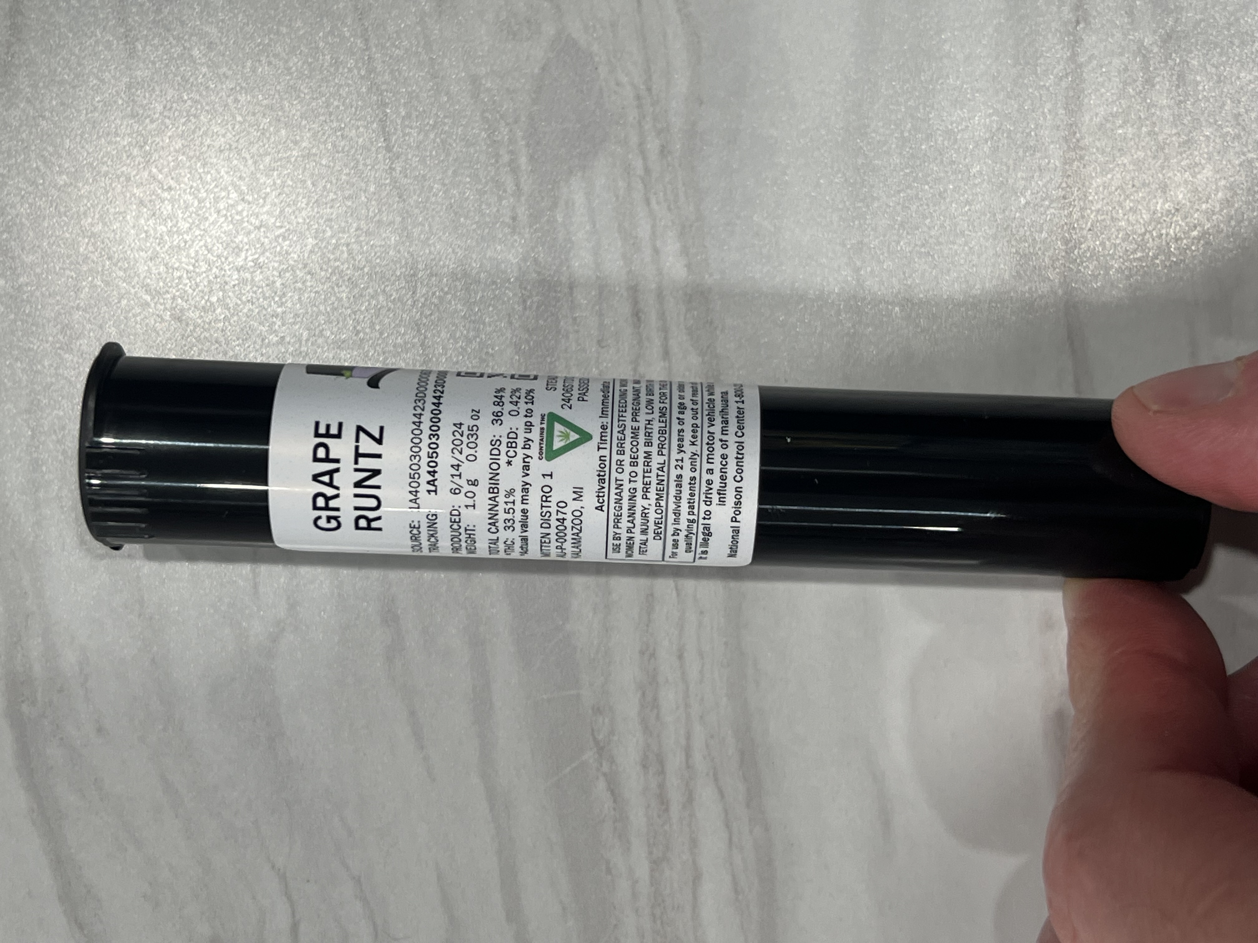 Photograph of product: Grape Runtz - Infused Pre-Rolls