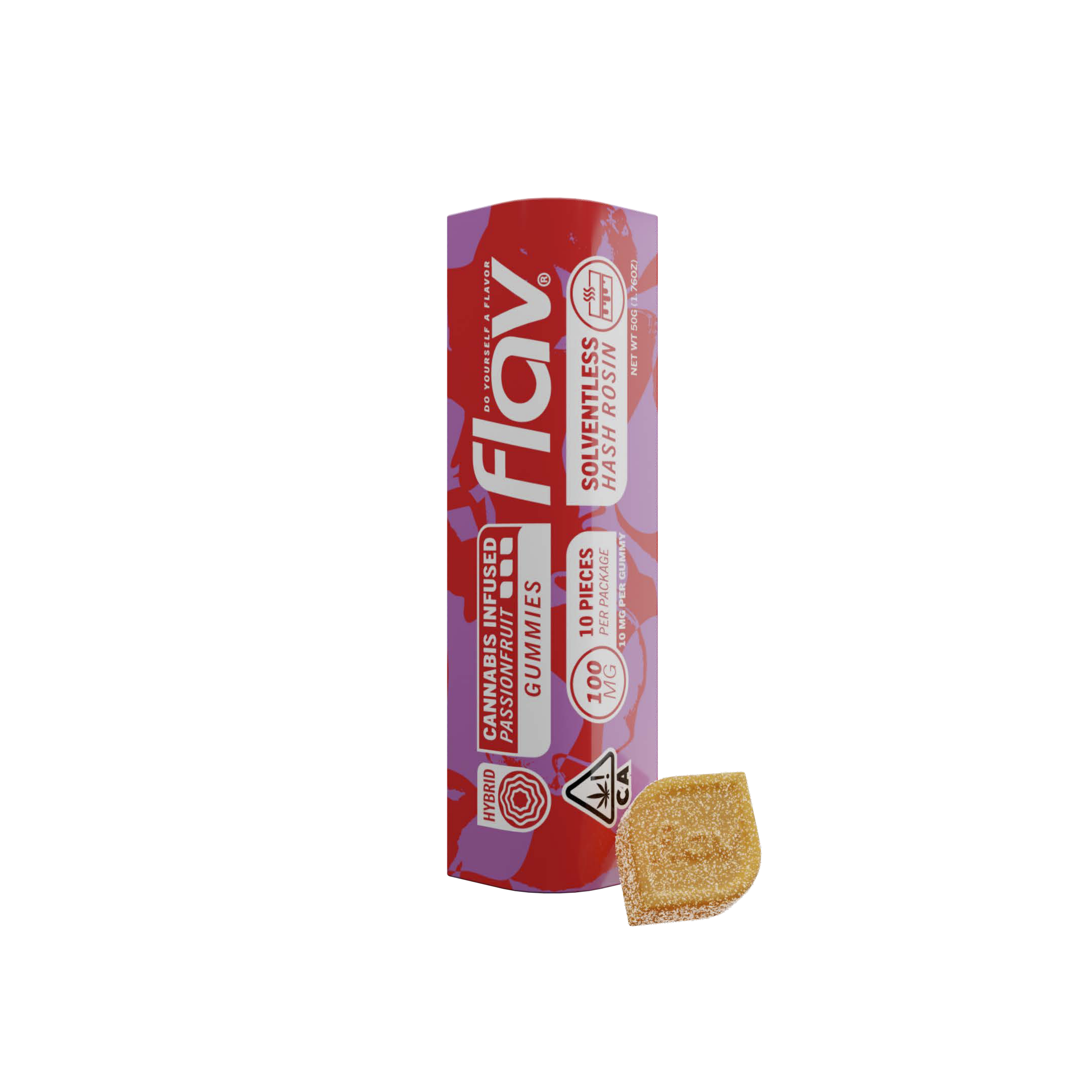 Photograph of product: Flav - Passionfruit au chocolat Rosin Gummies - 100mg