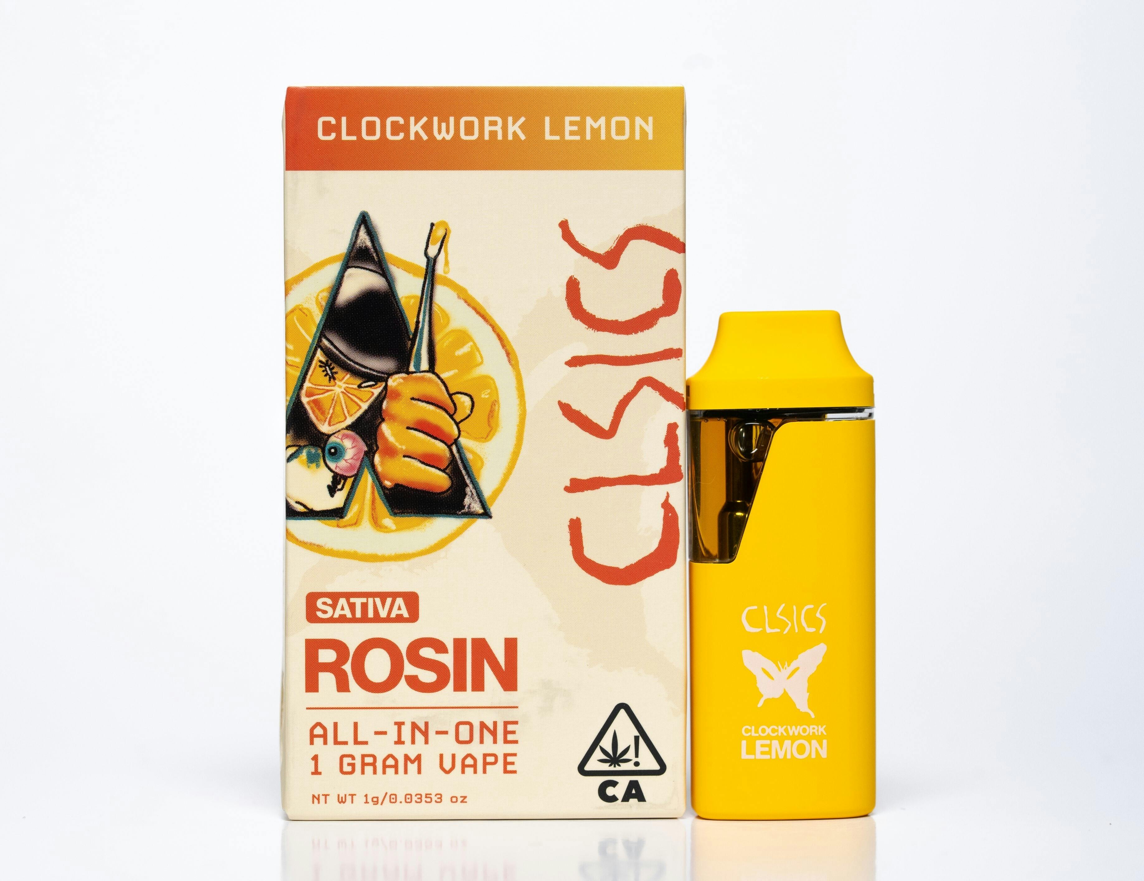 Photograph of product: Clsics Live Rosin AIO 1g - Clockwork Lemon (S)