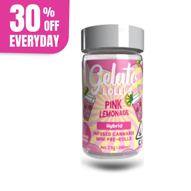 Photograph of product: Gelato Lolli's | .6gx5pk - Pink Lemonade - Infused Pre-Rolls - Oui'd - 