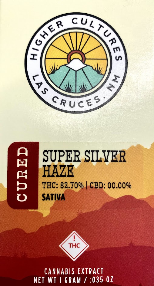 Photograph of product: Super Silver Haze - Cured Resin - Standard 510 Thread