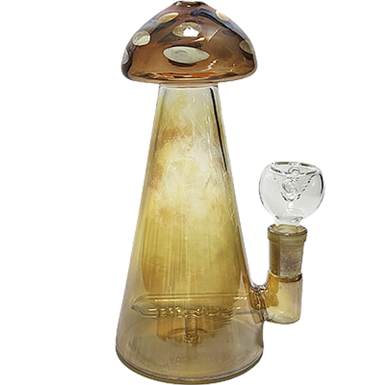 Photograph of product: MUSHROOM BEAKER BONG WITH INLINE PERC 7IN