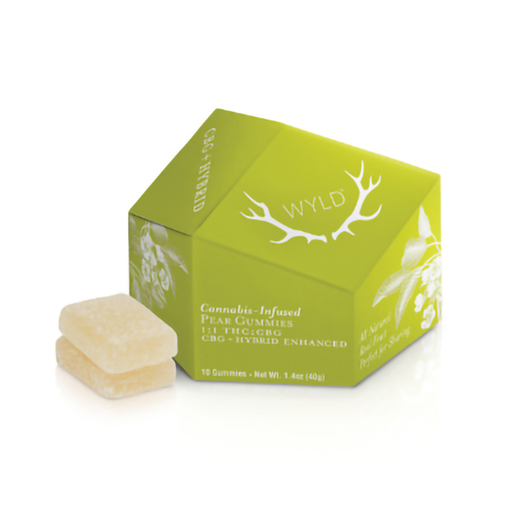 Photograph of product: Pear Hybrid Enhanced Gummies [10pk] (100mg TH-oui/100mg CBG)