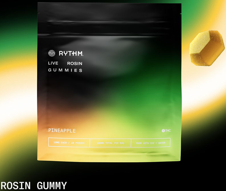 Photograph of product: Gummy Solventless Rosin Pineapple [10pk] | 100mg