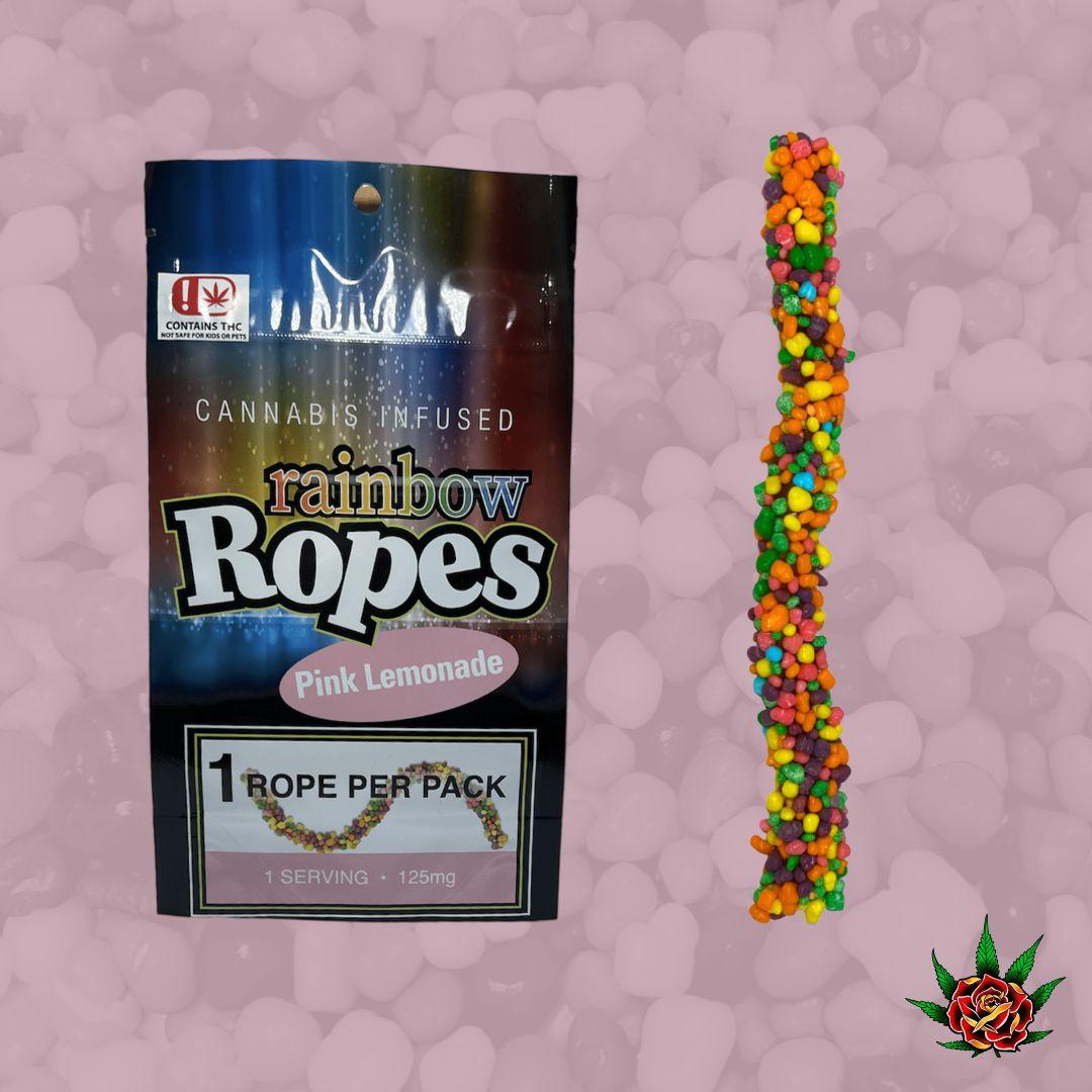 Photograph of Product: Eden Rose-125mg Gummy-Rainbow Rope-Pink Lemonade