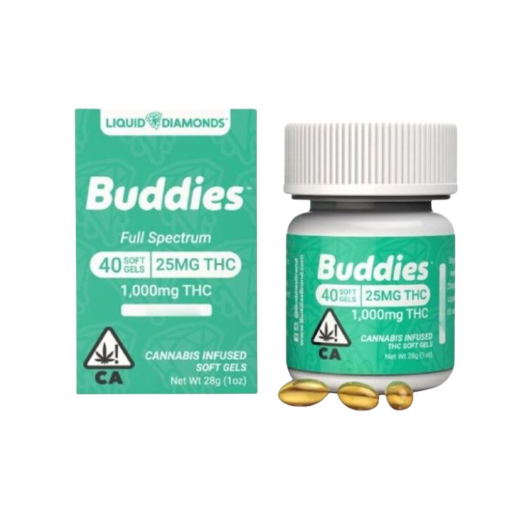 Photograph of product: 25MG TH-oui GEL CAPSULES 40CT