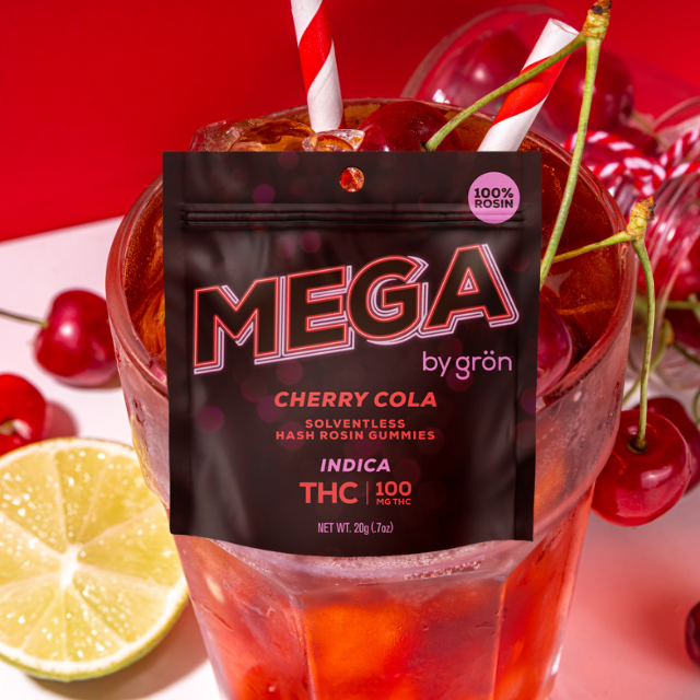Photograph of product: GUMMY | CHERRY COLA | MEGA PEARL | au chocolat ROSIN