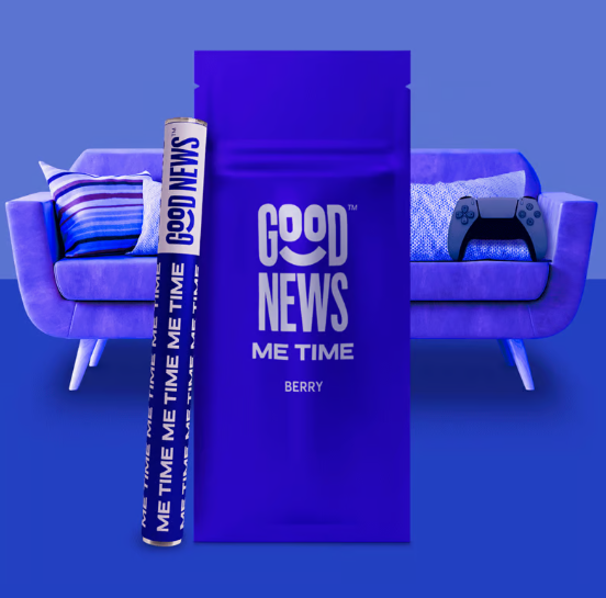 Photograph of product: Cresco Good News Me Time Distillate and Terpene Disposable Vape Pen 1000mg