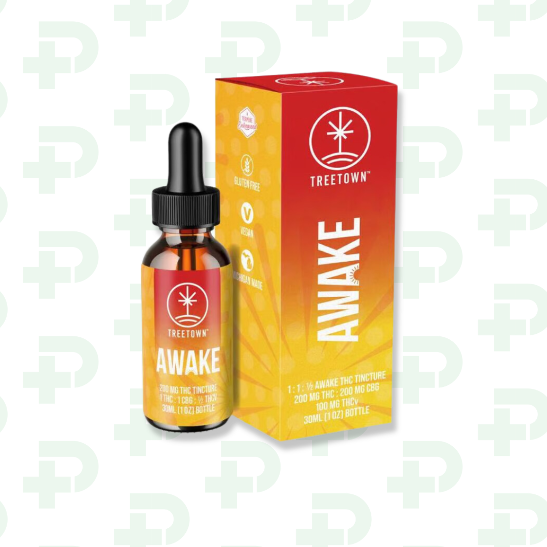 Photograph of product: Treetown Tincture - Awake 200mg TH-oui 200mg CBG 100mg TH-ouiv
