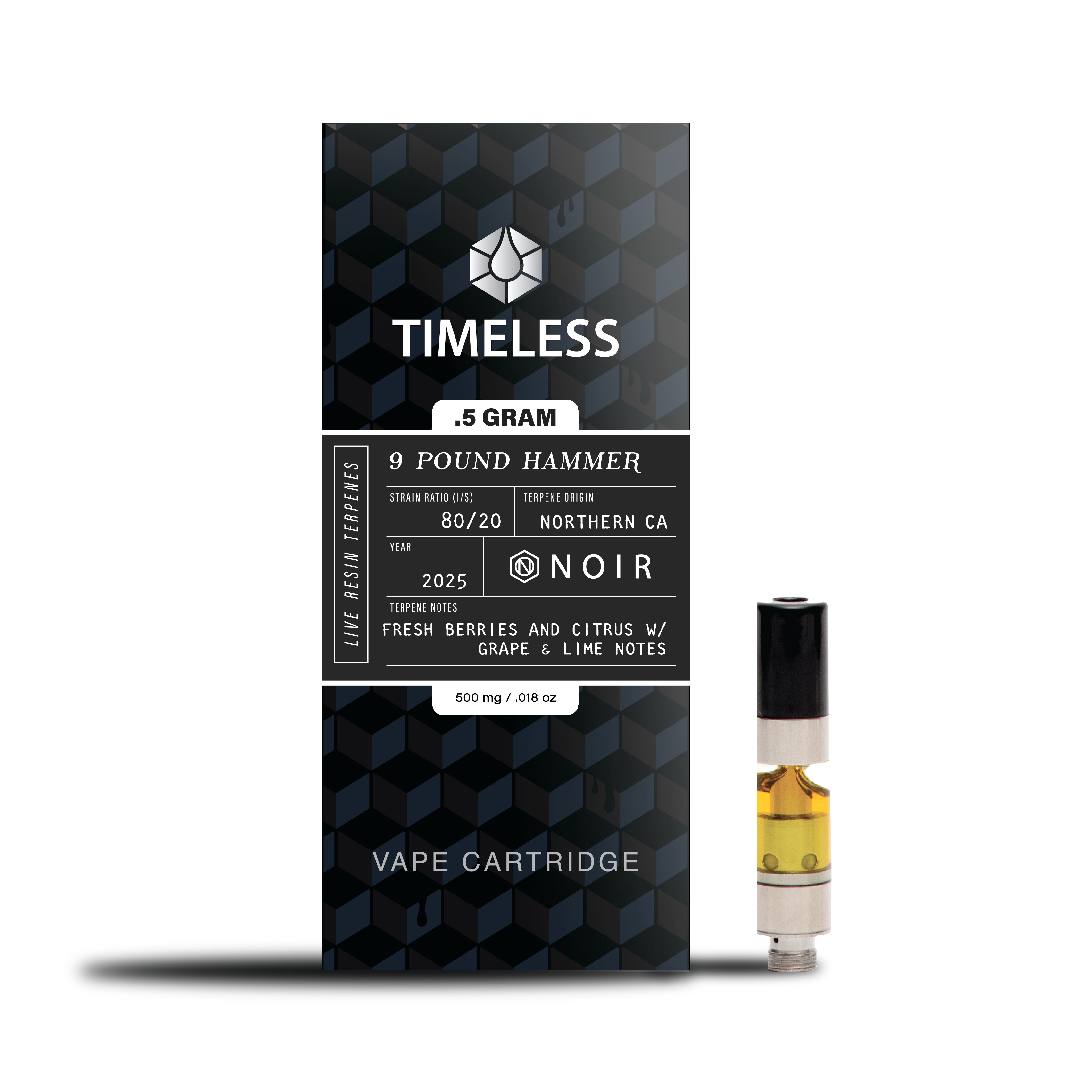 Photograph of product: 0.5g Live Vape | 9 Pound Hammer