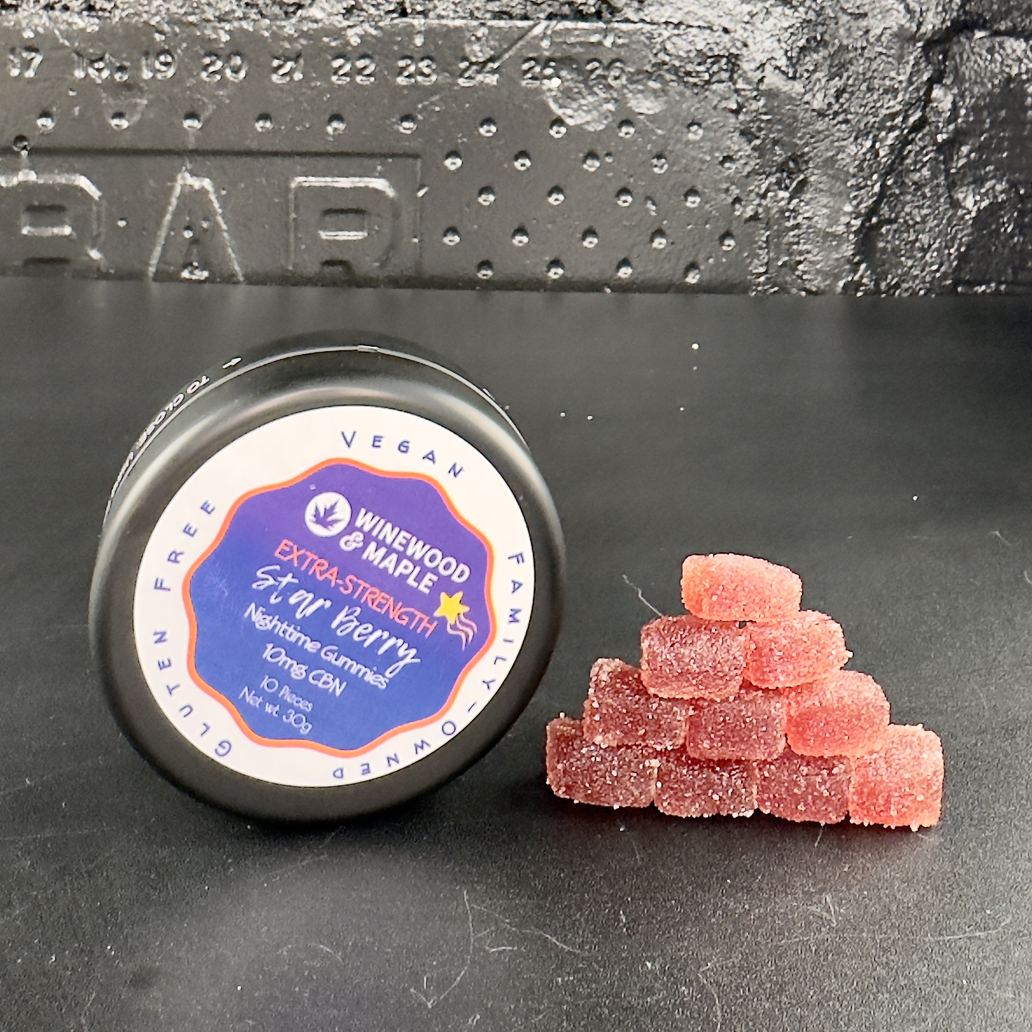 Photograph of product: CBN Gummies | Extra Strength Star Berry - 10 Pack [10mg/ea]