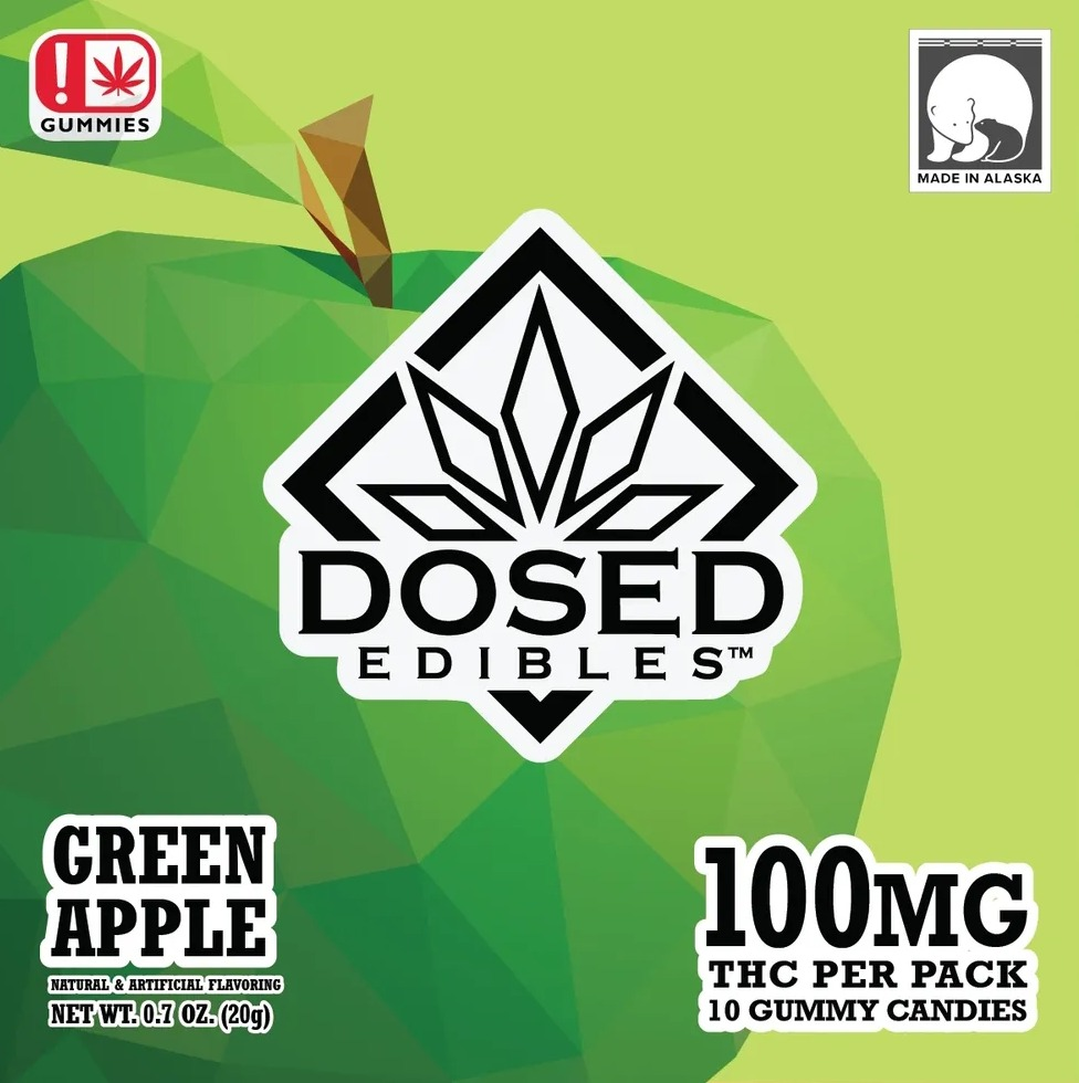 Photograph of product: Green Apple (107.69mg) Gummies 10pk