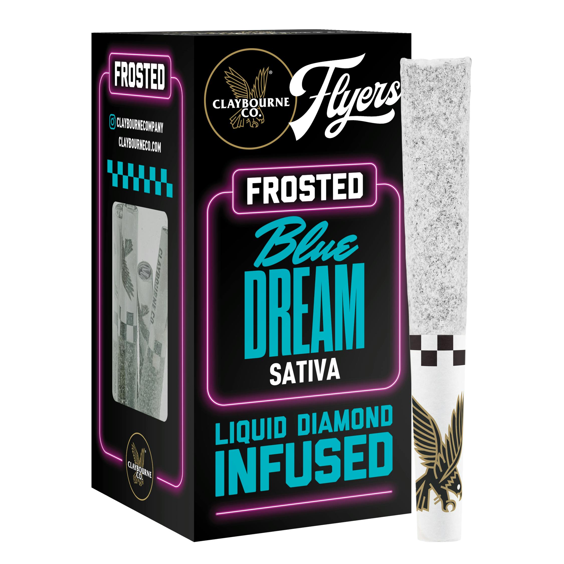 Photograph of product: BLUE DREAM 2.5G DIAMOND FROSTED 5 PACK PREROLLS