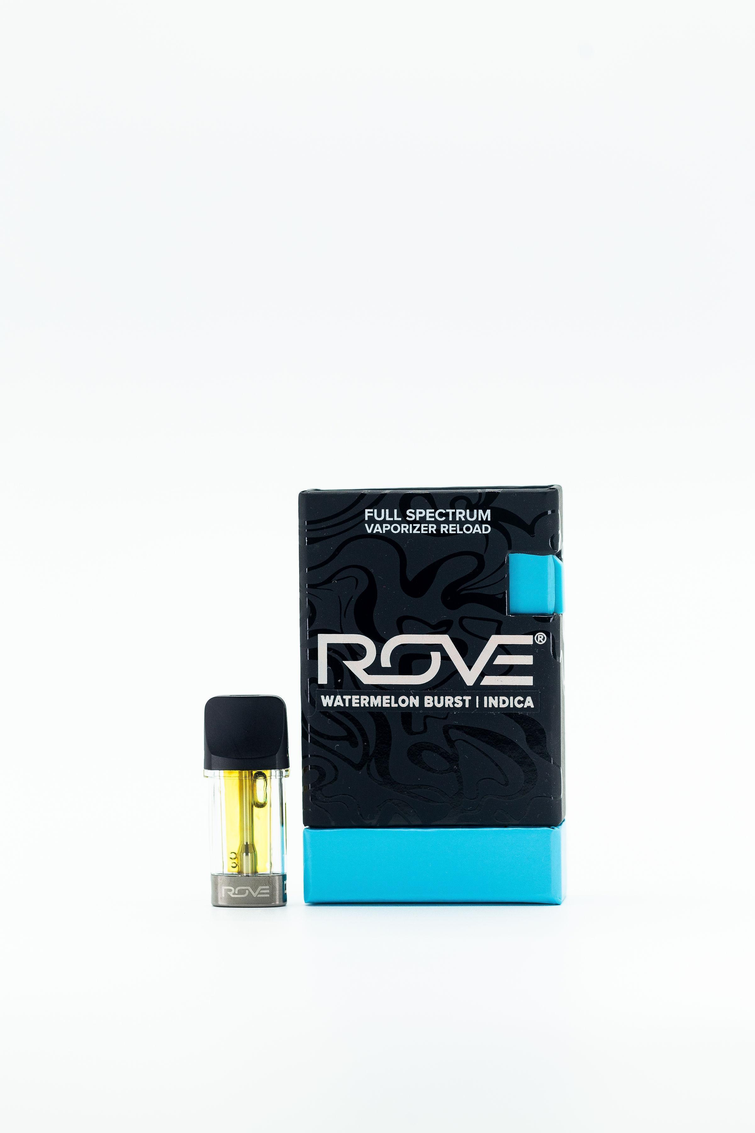Photograph of product: Rove Reload | Pod | Oui'd | Watermelon Burst | Live Resin Melted Diamonds
