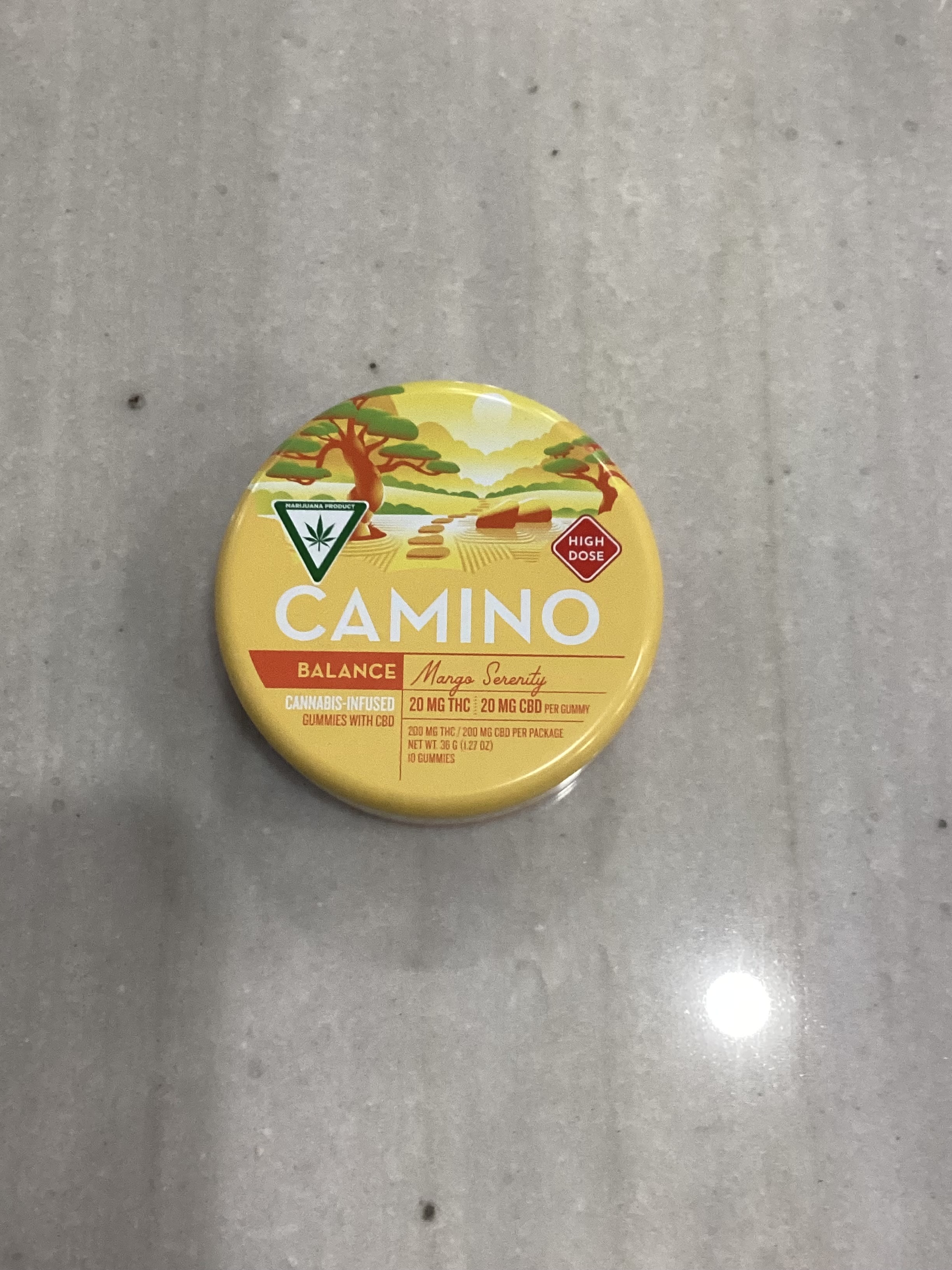 Photograph of product: CAMINO | GUMMIES | 200MG | MANGO