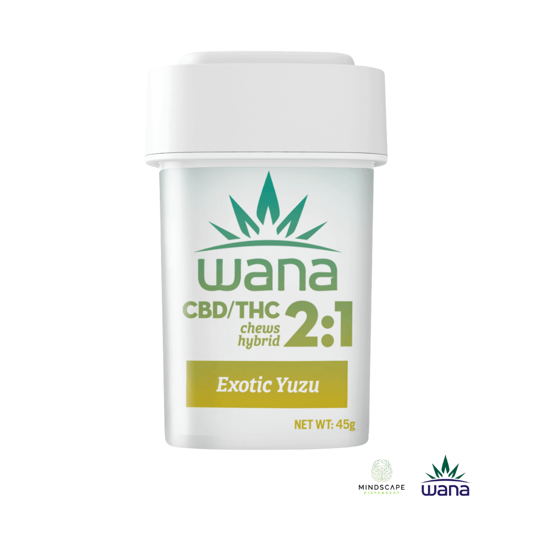 Photograph of product: Wana Classics 2:1 CBD:THC Exotic Yuzu 100mg