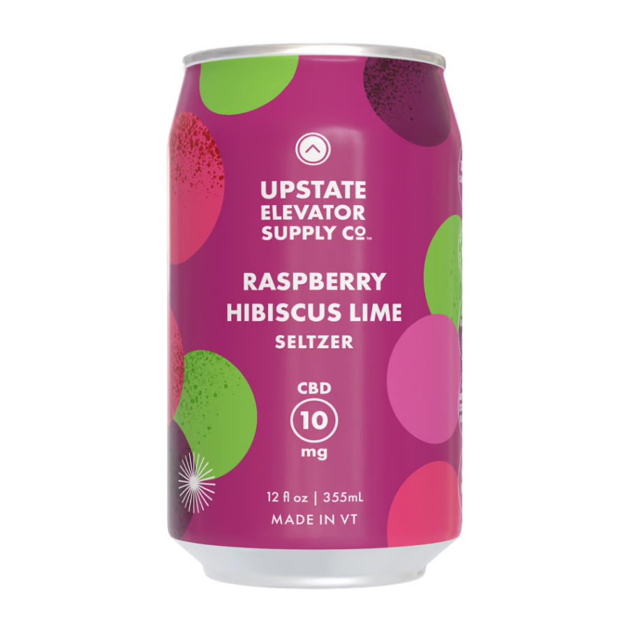 Photograph of product: Raspberry Hibiscus Lime Seltzer 10mg CBD (12oz)