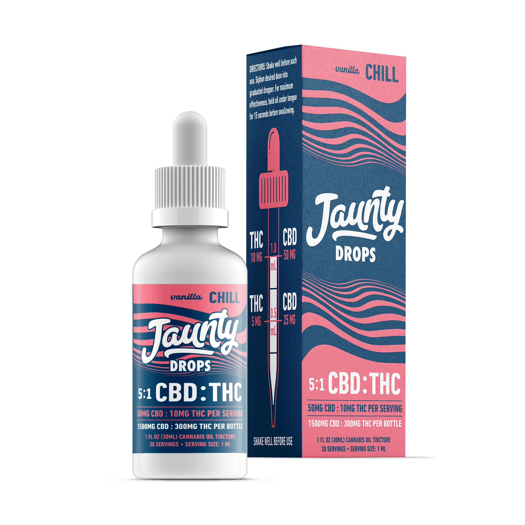 Photograph of product: Vanilla Chill 5:1 Drops | 300mg Topical/Tincture